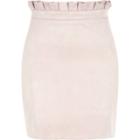 River Island Womens Faux Suede Paperbag Mini Skirt