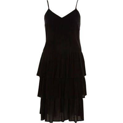 River Island Womens Tiered Frill Midi Slip Dress