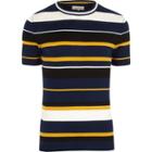 River Island Mensnavy Stripe Slim Fit T-shirt