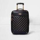 River Island Womens Quilted Studded Cabin Suitcase