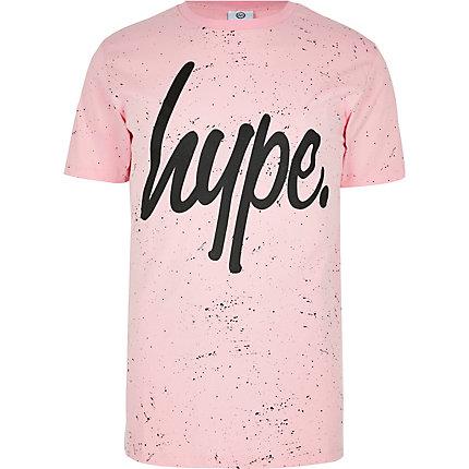 Mens Hype Speckle Print Short Sleeve T-shirt