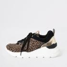 River Island Womens Leopard Print Runner Sneakers