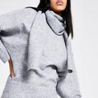 River Island Womens Scarf Neck Long Sleeve Jumper