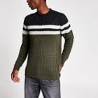River Island Mens Only And Sons Colour Block Knit Jumper