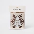 River Island Womens Gold Tone Stud Earring Christmas Tree Pack