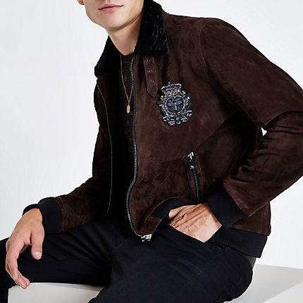 River Island Mens Ri 30 Suede Jacket