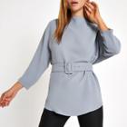River Island Womens Loose Fit Belted Top