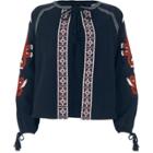 River Island Womens Embroidered Tassel Jacket