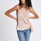 River Island Womens Velvet Knot Side Cami Top