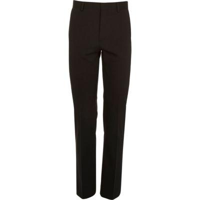 River Island Mens Micro Texture Wool Slim Suit Pants