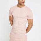 River Island Mens Muscle Fit Interlock T-shirt