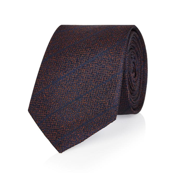 River Island Mensnavy Textured Stripe Tie
