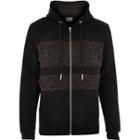 River Island Mensblack Systvm Panel Zip Hoodie