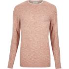 River Island Mens Marl Crew Neck Long Sleeve Sweater
