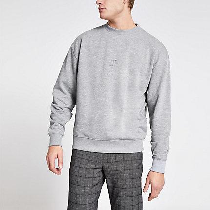 River Island Mens Maison Riviera Boxy Fit Sweatshirt