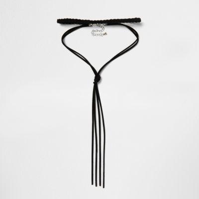 River Island Womens Simple Layered String Bolo Choker