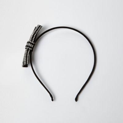 River Island Girls Diamant Bow Hairband