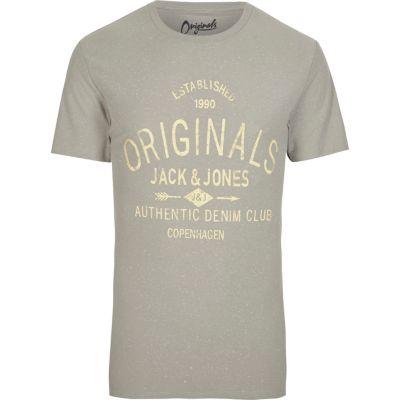 River Island Mens Jack & Jones Print Short Sleeve T-shirt