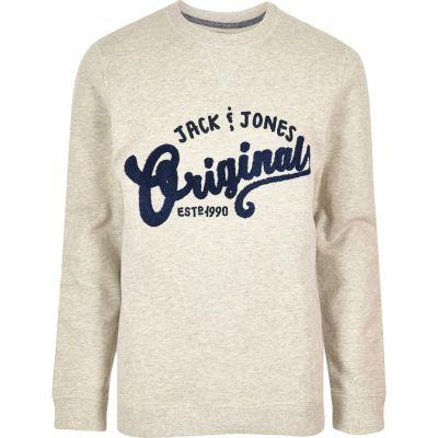 River Island Menslight Jack & Jones Originals Sweatshirt