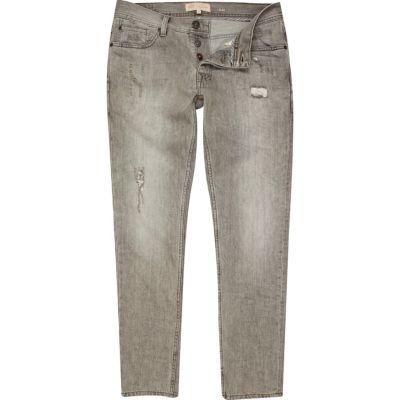 River Island Mens Distress Dylan Slim Jeans