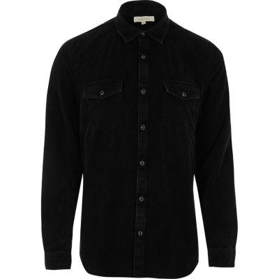 River Island Mens Corduroy Western Style Shirt