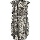 River Island Womens Floral Side Frill Swing Dress