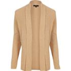 River Island Menslight Waffle Muscle Fit Cardigan