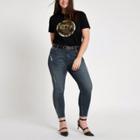River Island Womens Plus Alannah Mid Rise Skinny Jeans