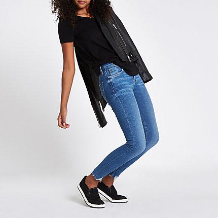 River Island Womens Frill Side T-shirt