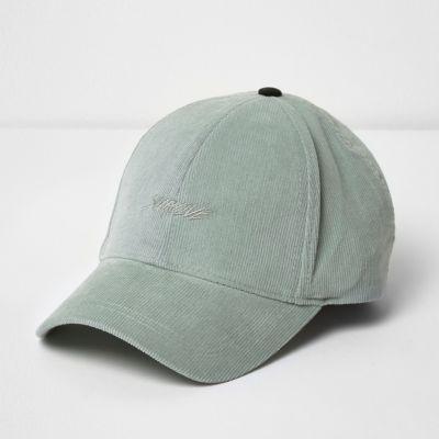 River Island Mens Cord 'survive' Cap