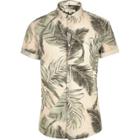 River Island Mens Tropical Short Sleeve Shirt