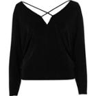 River Island Womens Cold Shoulder Strappy Batwing Top