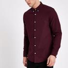 River Island Mens Chest Embroidered Oxford Shirt