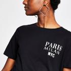 River Island Womens 'paris Milan Nyc' Fitted T-shirt
