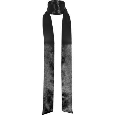 River Island Womens Metallic Satin Skinny Scarf