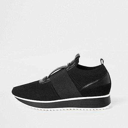 River Island Womens Knitted Elastic Runner Shoes