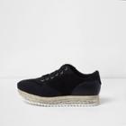 River Island Womens Stacked Espadrille Sole Runner Trainers