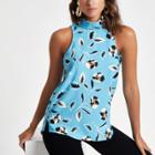 River Island Womens Floral Print High Neck Top