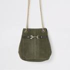 River Island Womens Leather Snaffle Front Mini Slouch Bag