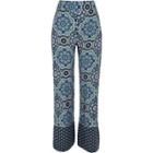 River Island Womens Wide Leg Mixed Print Trousers