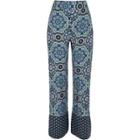 River Island Womens Wide Leg Mixed Print Trousers