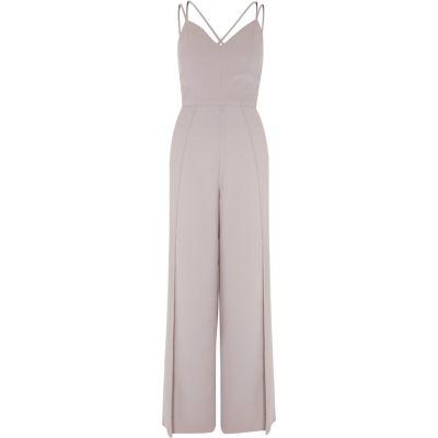 River Island Womens Wide Split Leg Cami Jumpsuit