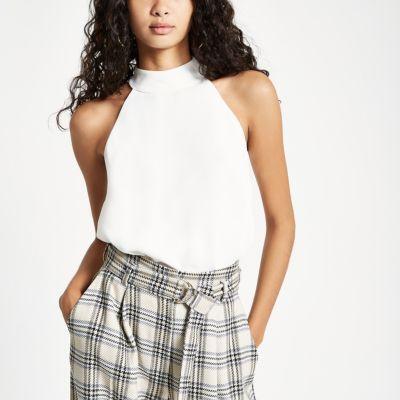 River Island Womens Tie Halter Neck Top