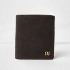 River Island Mens Waxed Leather Wallet
