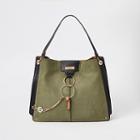 River Island Womens Oversized Ring Front Slouch Bag