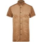 River Island Mens Faux Suede Slim Fit Shirt