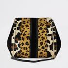 River Island Womens Animal Print Leather Slouch Bag