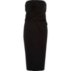 River Island Womens Bow Front Bandeau Bodycon Dress