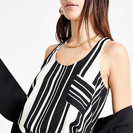 River Island Womens Stripe Loose Fit Tank Top
