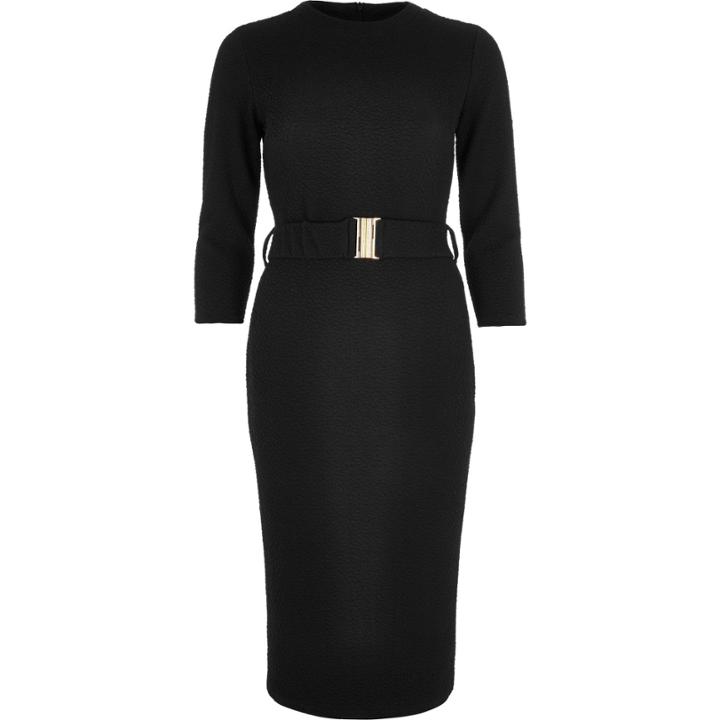 River Island Womens Textured Belted Bodycon Dress